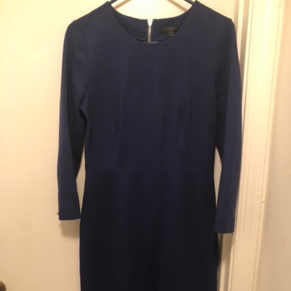 J Crew New Knit Zip Sheath Dress Retail 158.00 - Picture 3 of 4